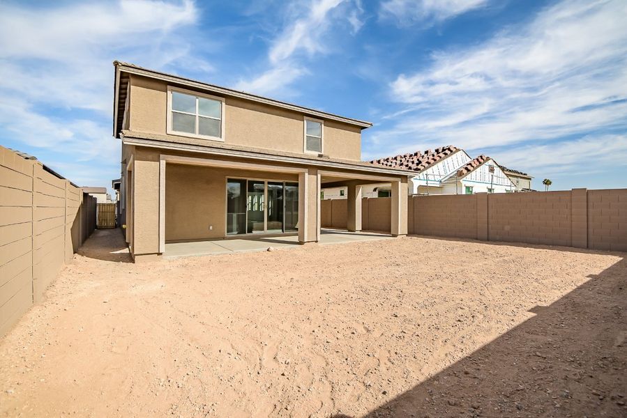 Front exterior of a new home in Icon at Thunderbird, Glendale, AZ, highlighting curb appeal (Image 39).