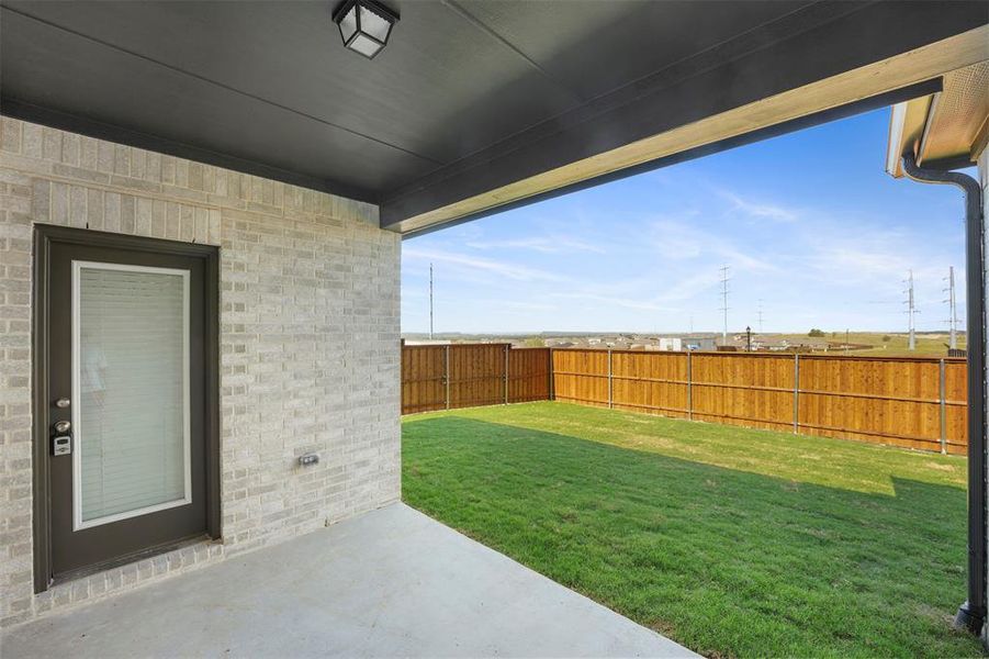 View of yard featuring a patio area