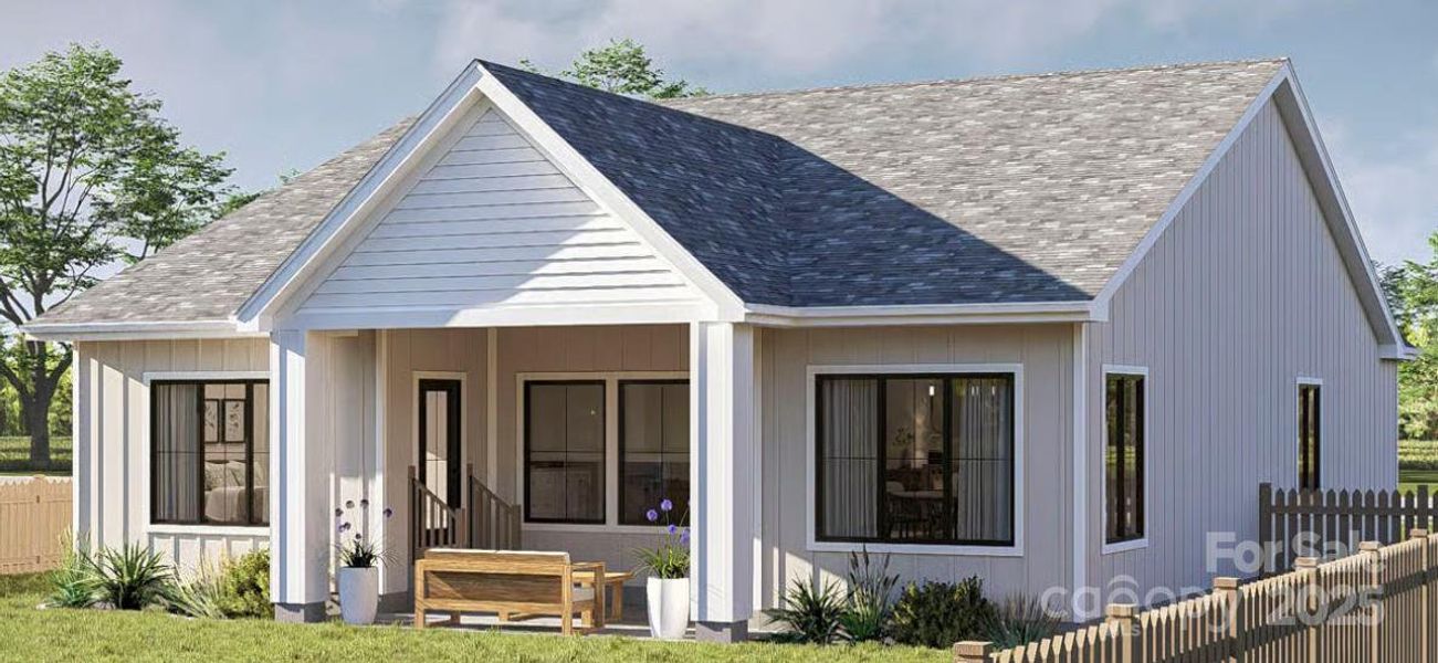 Exterior details and patio area of a home in , Conover (Image 3).