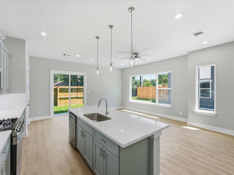 Furnished interior view inside a new home in , Houston (Image 8).