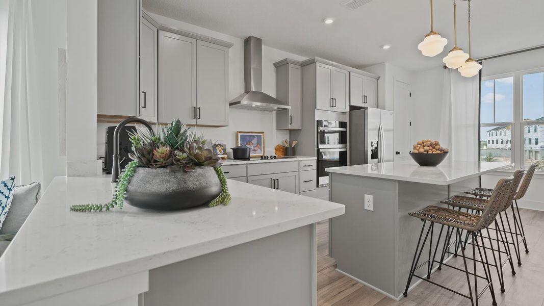 Representative furnished interior of a home built from the Lantana by DRB Homes in Parkview at Hamlin, Winter Garden (Image 28).