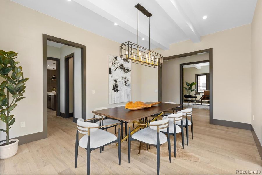 Furnished interior view inside a new home in , Denver (Image 42).