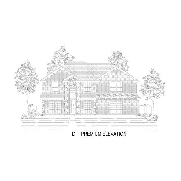 Representative rendering of the exterior for the Coventry 2FS by First Texas Homes (Image 2). Representative rendering of the exterior for the Coventry 2FS by First Texas Homes (Image 2).