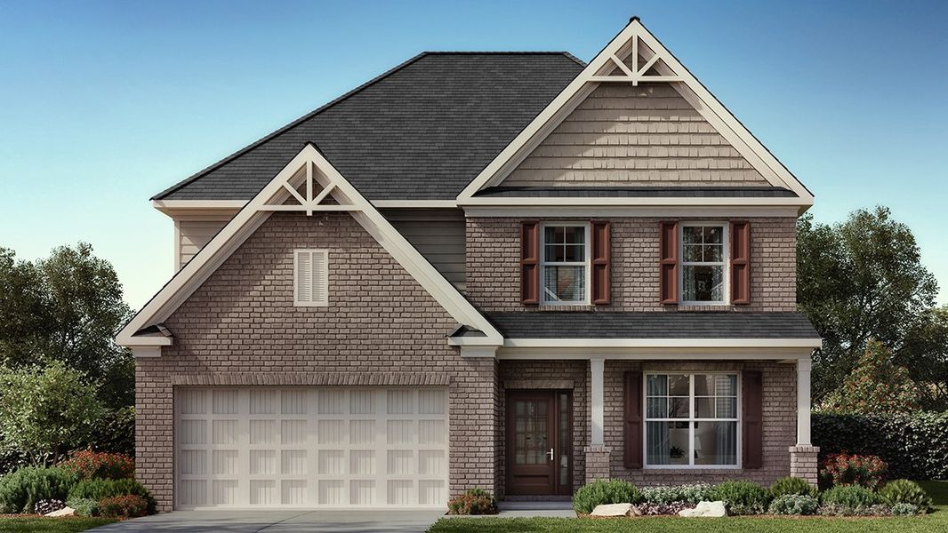 Representative exterior photo of a completed home built from the BELLVIEW by D.R. Horton in Haven Abbey, Cumming, GA (Image 20).