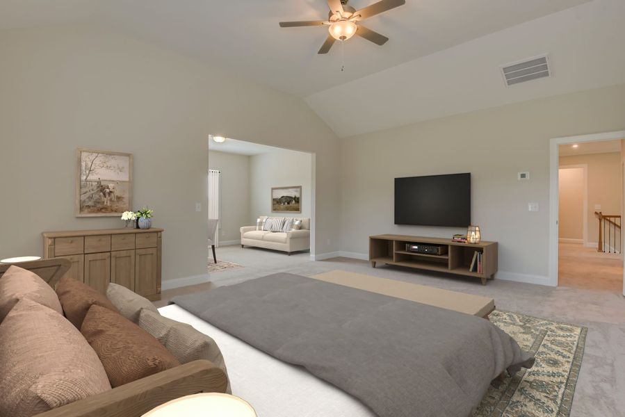 Primary Bedroom and Sitting Room