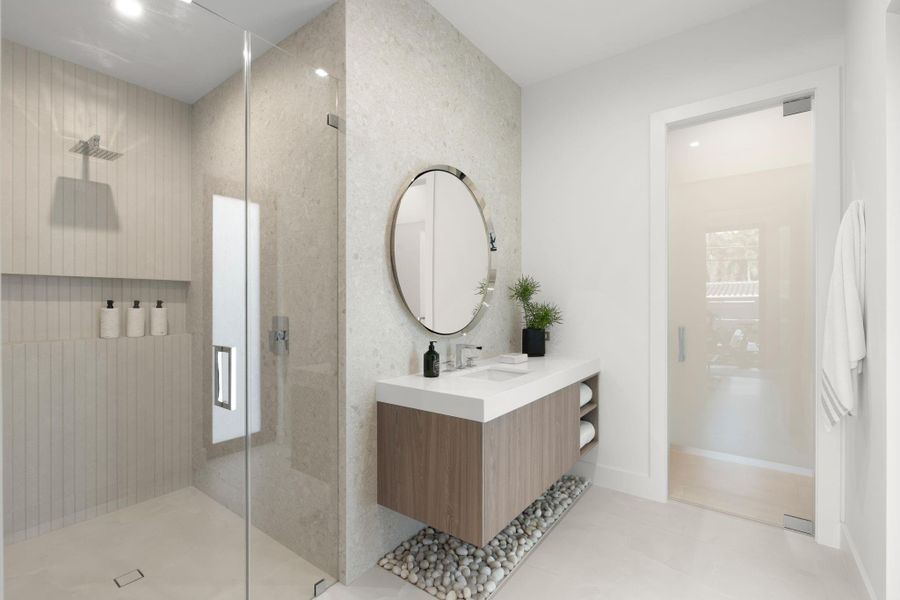 Furnished interior view inside a new home in , Fort Lauderdale (Image 7).