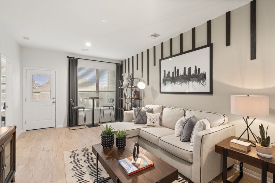 Furnished interior view inside a new home in Woodforest, Montgomery (Image 15). Furnished interior view inside a new home in Woodforest, Montgomery (Image 15).