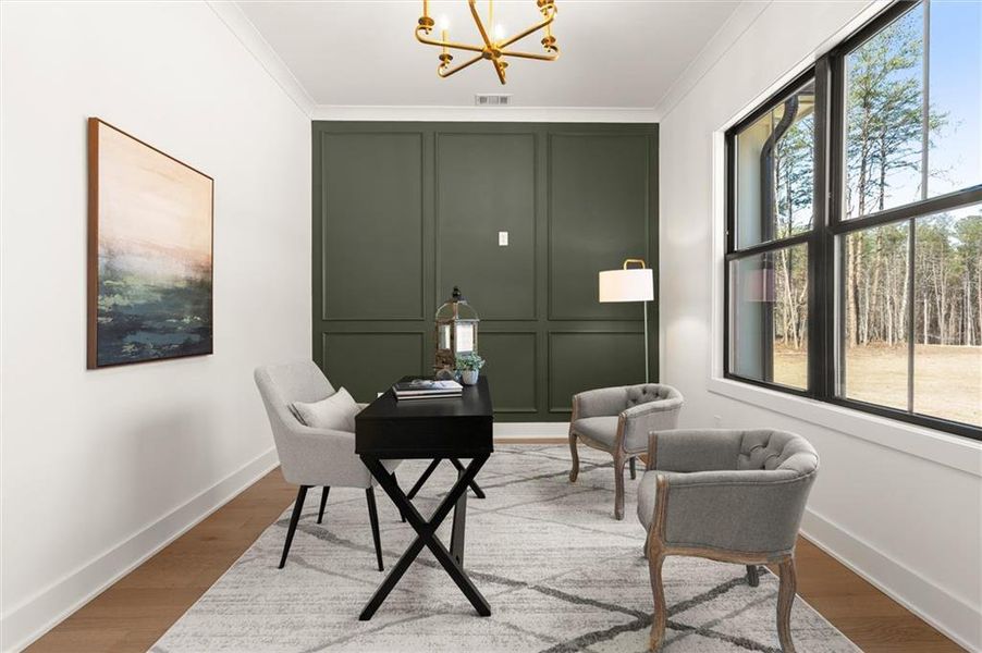 Furnished interior view inside a new home in , Ball Ground (Image 19).