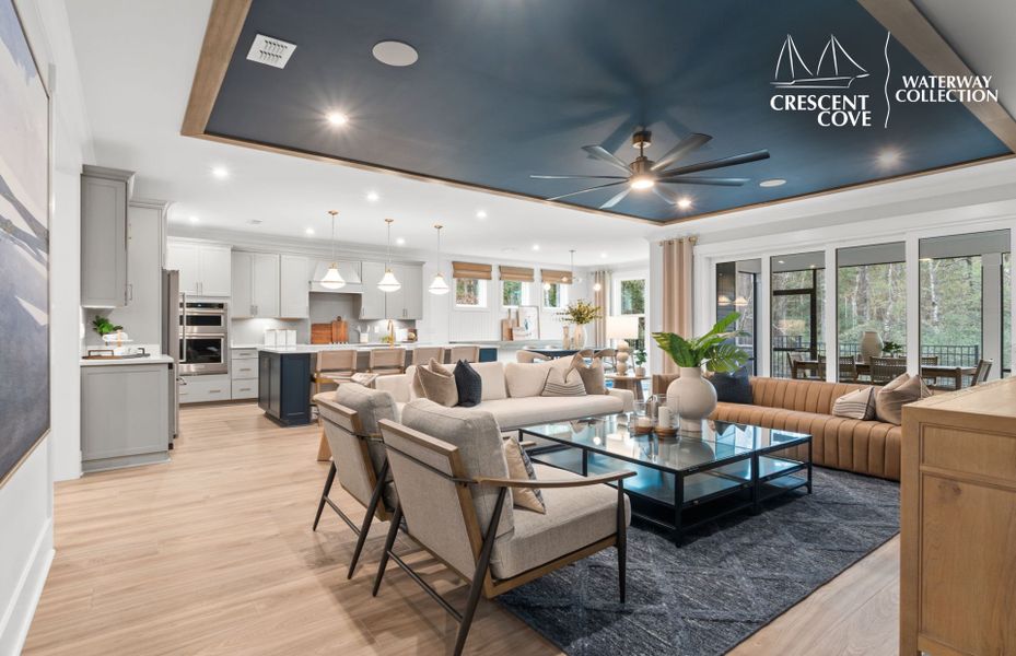 Representative furnished interior of a home built from the Stellar - Waterway Collection by Pulte Homes in Crescent Cove, Myrtle Beach (Image 30).