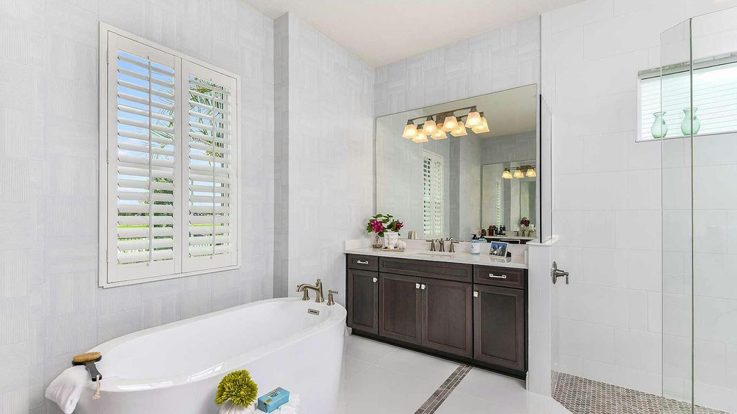 Furnished interior view inside a new home in Grand Palm Real Estate and Homes for Sale in Venice, FL - Neal Communities, Venice (Image 25). Furnished interior view inside a new home in Grand Palm Real Estate and Homes for Sale in Venice, FL - Neal Communities, Venice (Image 25).