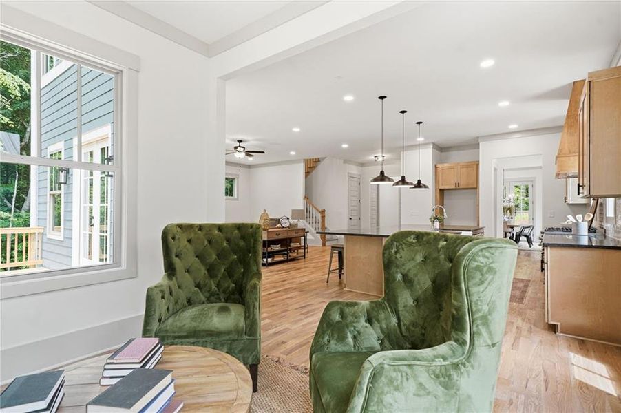 Furnished interior view inside a new home in , Holly Springs (Image 41). Furnished interior view inside a new home in , Holly Springs (Image 41).