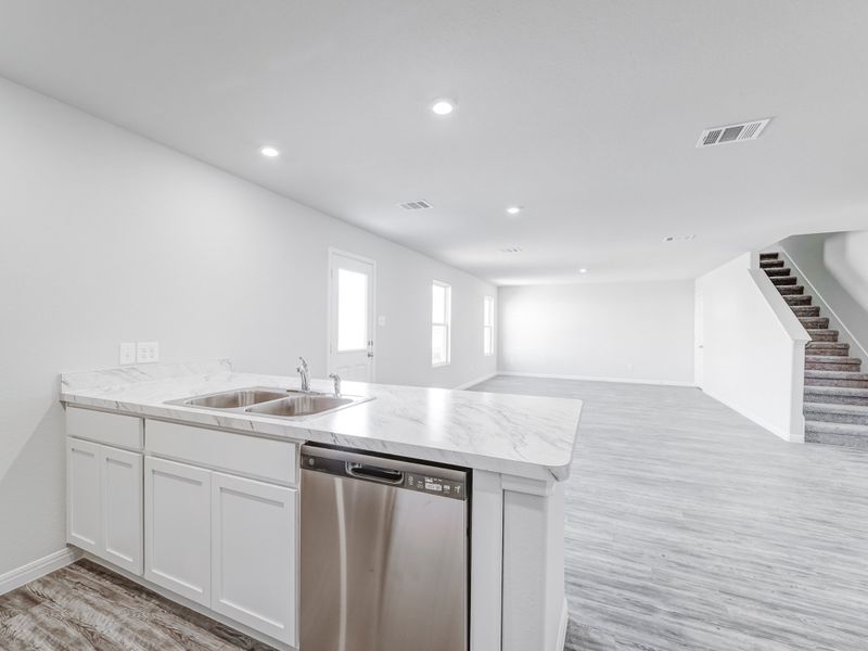 Furnished interior view inside a new home in Madalynn Estates, Corpus Christi (Image 9). Furnished interior view inside a new home in Madalynn Estates, Corpus Christi (Image 9).
