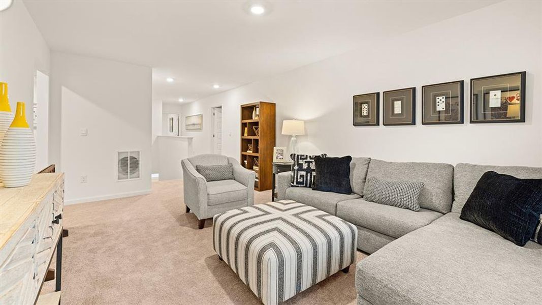 Furnished interior view inside a new home in Brooks Station, Dacula (Image 55).