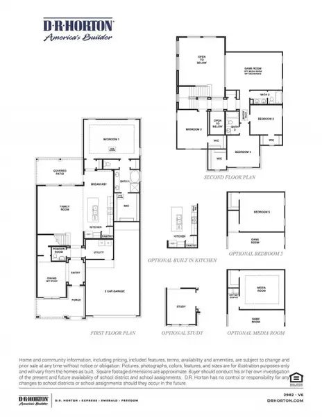 2D floor plan layout of this home in , Pearland, TX (Image 3).
