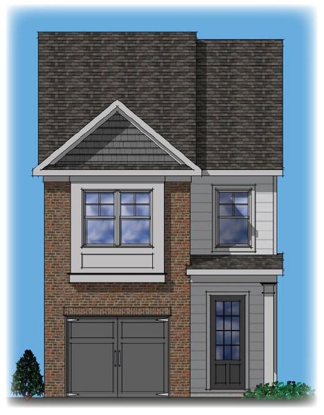 Representative rendering of the exterior for the Mercer by Rocklyn Homes (Image 4). Representative rendering of the exterior for the Mercer by Rocklyn Homes (Image 4).