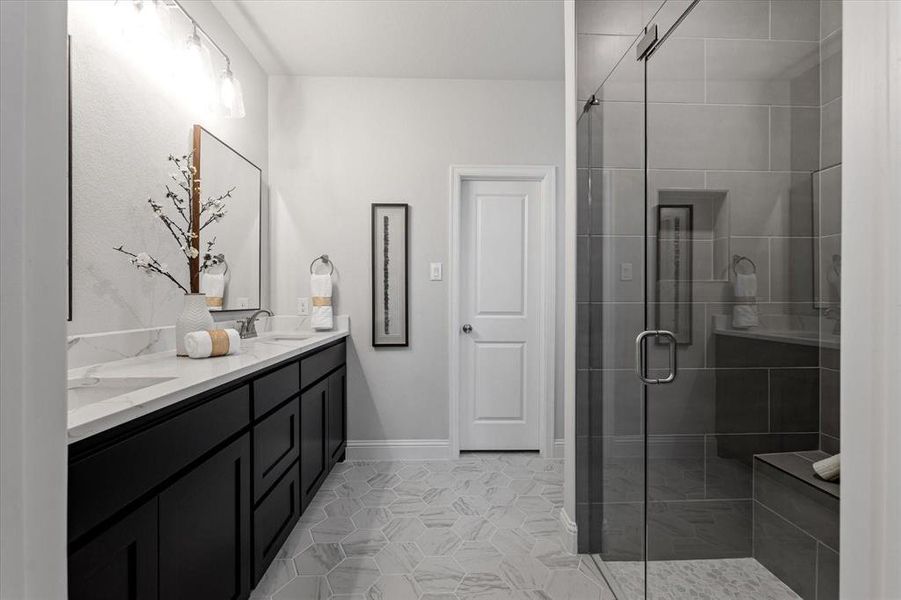 Furnished interior view inside a new home in University Park at Northpointe, Denton (Image 8).