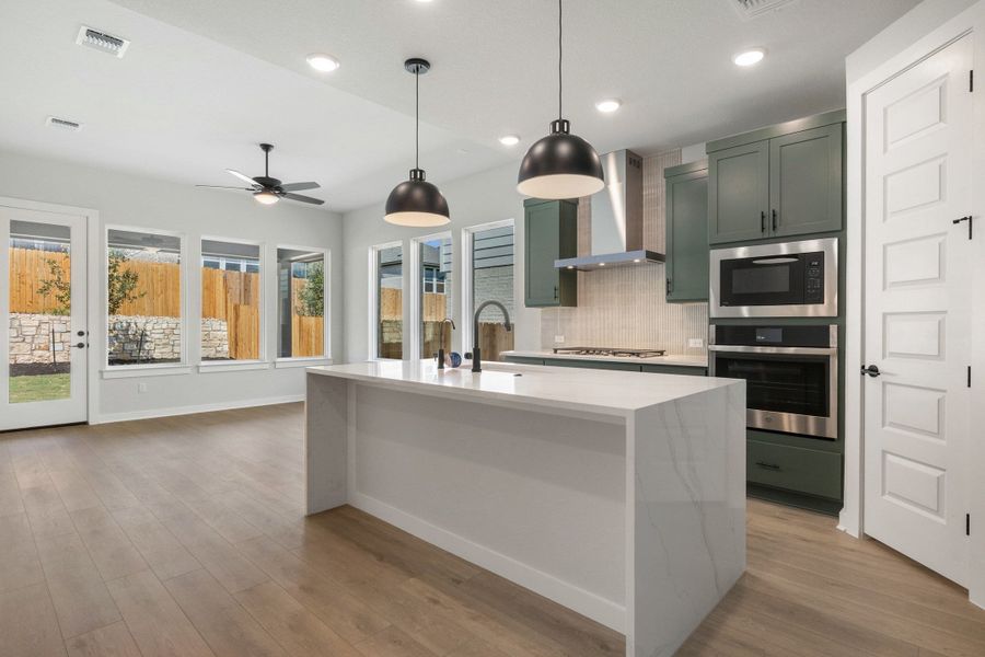 Furnished interior view inside a new home in Heritage, Dripping Springs (Image 11).