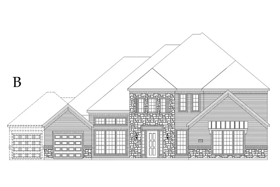 Representative rendering of the exterior for the Devonshire by Windsor Homes (Image 3).