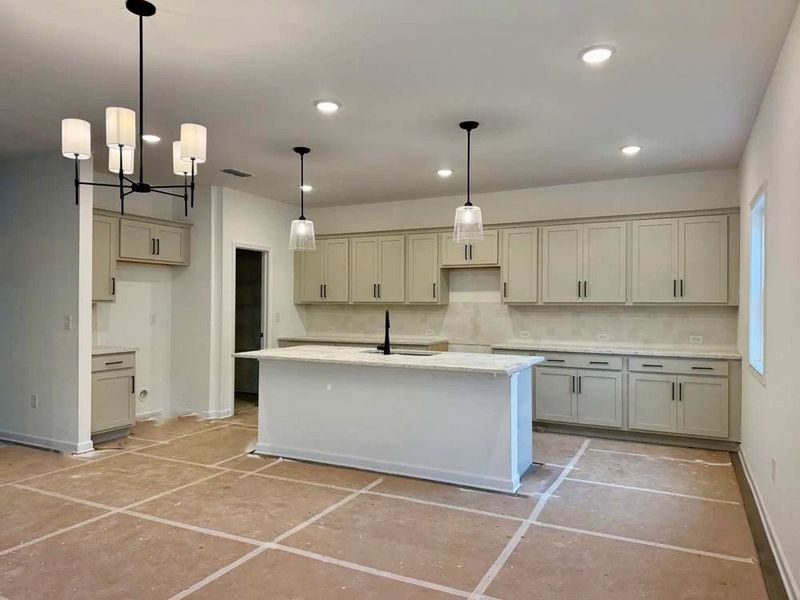 Kitchen featuring Artisan Collection Finishes Construction Progress Kitchen featuring Artisan Collection Finishes Construction Progress