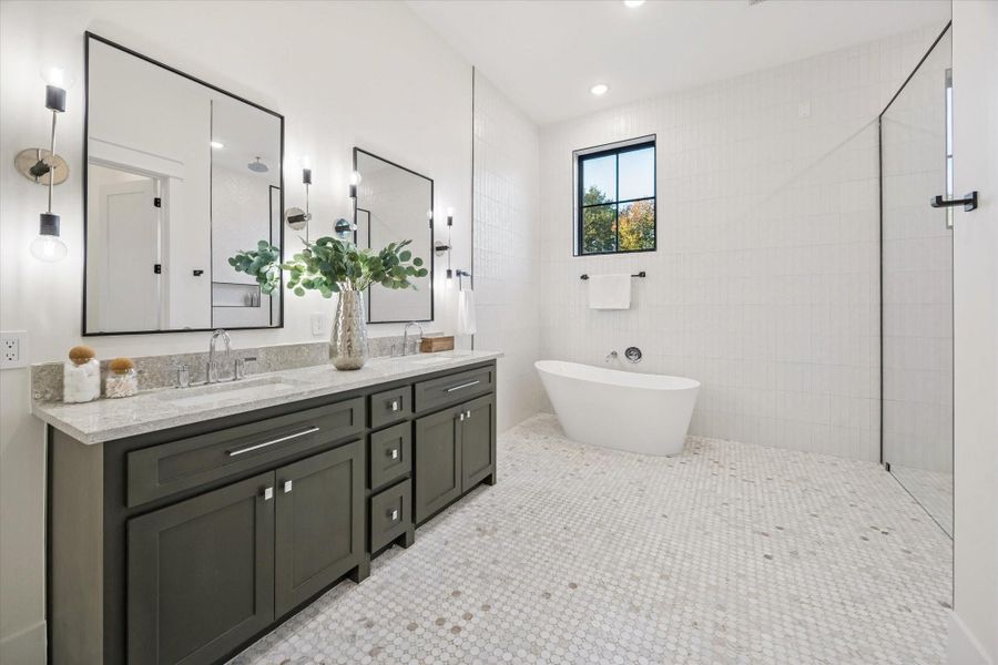 Furnished interior view inside a new home in , Houston (Image 31).