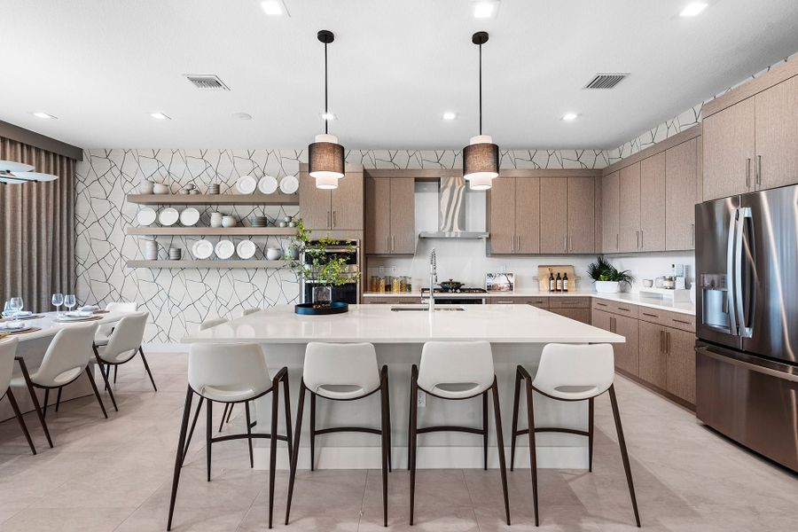 Representative furnished interior of a home built from the Lynx by GL Homes in Apex at Avenir, Palm Beach Gardens (Image 6).