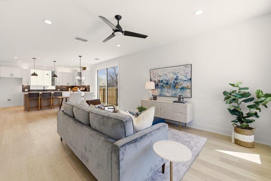 Furnished interior view inside a new home in , Austin (Image 7).