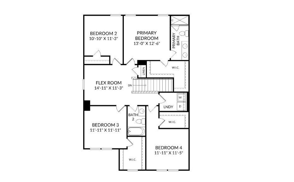2D floor plan layout for the Frazier by Stanley Martin Homes in Essence at Bent Creek Village, Thomson, GA (Image 6). 2D floor plan layout for the Frazier by Stanley Martin Homes in Essence at Bent Creek Village, Thomson, GA (Image 6).