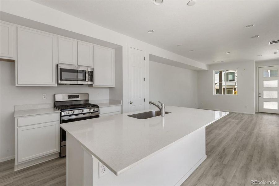 Furnished interior view inside a new home in Urban Collection at Palmer Village, Colorado Springs (Image 9).