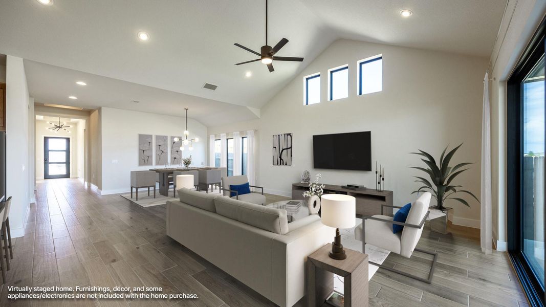 Furnished interior view inside a new home in Easton Park, Austin (Image 5).