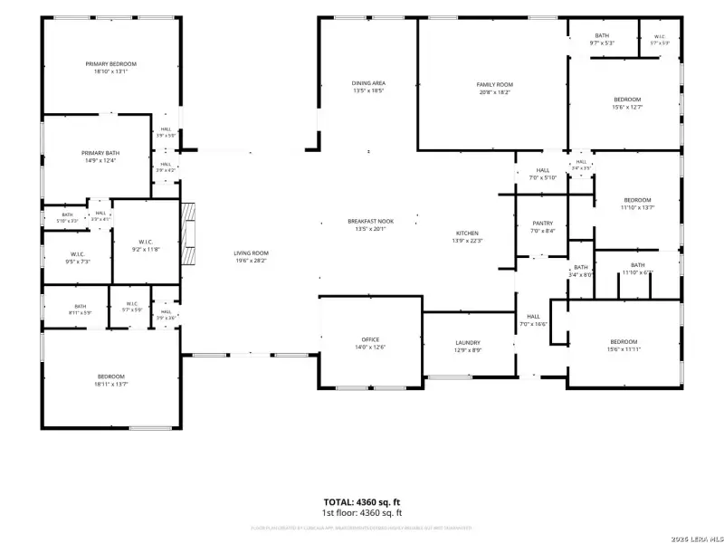 2D floor plan layout of this home in , San Antonio, TX (Image 4).