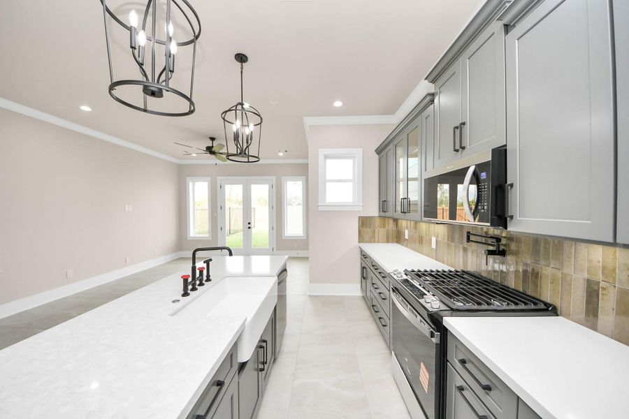 Furnished interior view inside a new home in , Houston (Image 12).