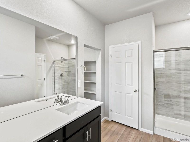 Furnished interior view inside a new home in Poudre Heights: The Alpine Collection, Windsor (Image 9).