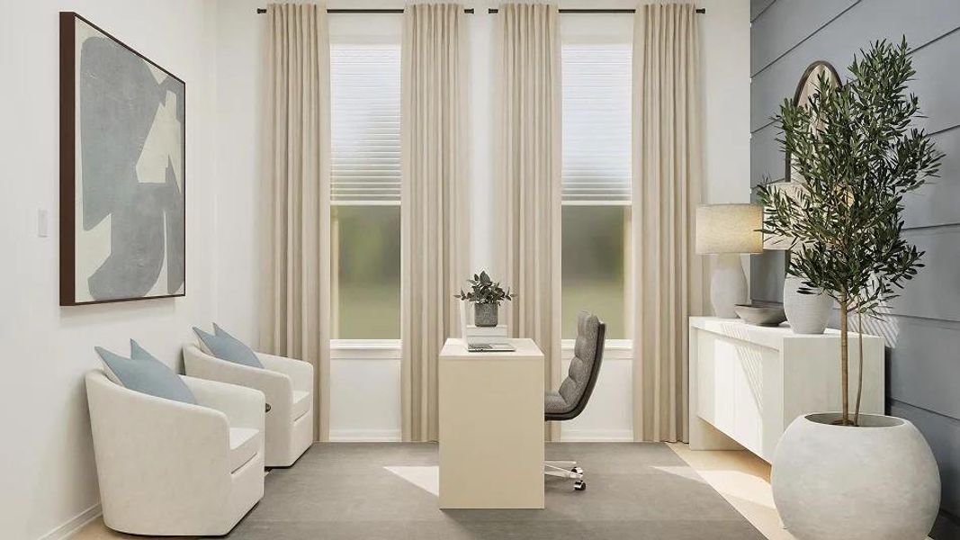 Furnished interior view inside a new home in Cotton Brook, Hutto (Image 26). Furnished interior view inside a new home in Cotton Brook, Hutto (Image 26).