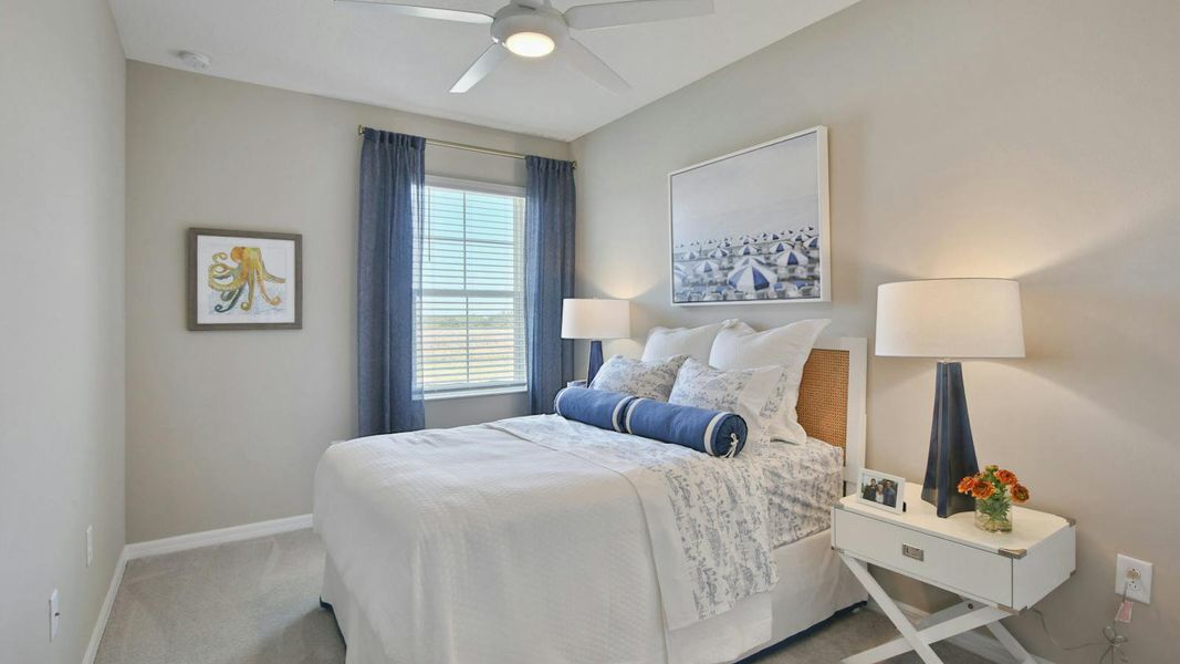 Furnished interior view inside a new home in Palm Grove Real Estate and Homes for Sale in Lakewood Ranch, FL - Neal Communities, Lakewood Ranch (Image 29).