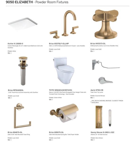 Powder Room Fixtures Powder Room Fixtures