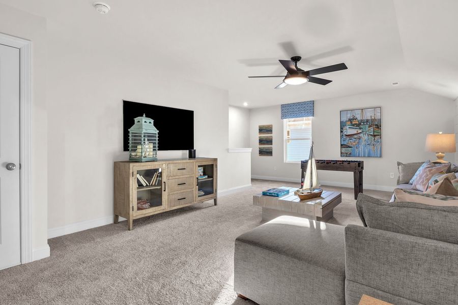 Furnished interior view inside a new home in The Beacon at Old Peachtree Single Family Homes, Lawrenceville (Image 341).