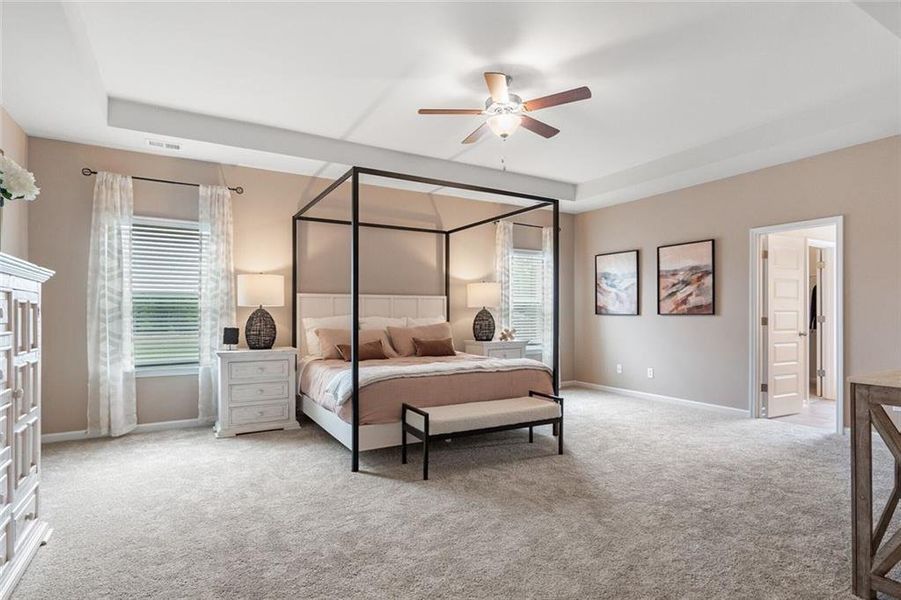 Furnished interior view inside a new home in Garrett Preserve, Douglasville (Image 4).