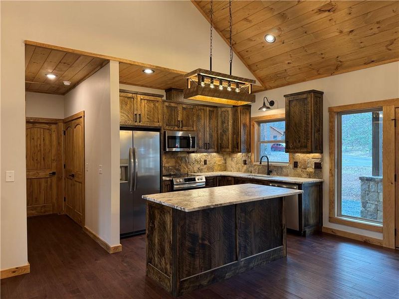 Furnished interior view inside a new home in , Ellijay (Image 3).