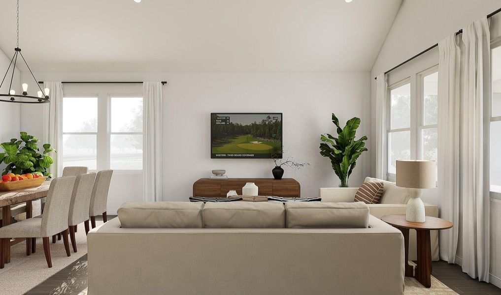 Cozy great room (*Artist rendering used for illustration purposes only.)
