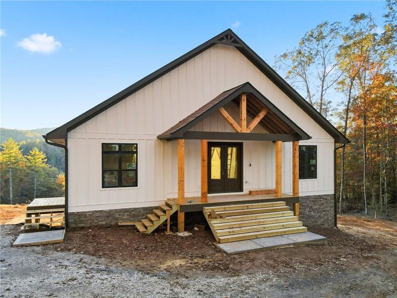 Exterior details and patio area of a home in , Ranger (Image 6).