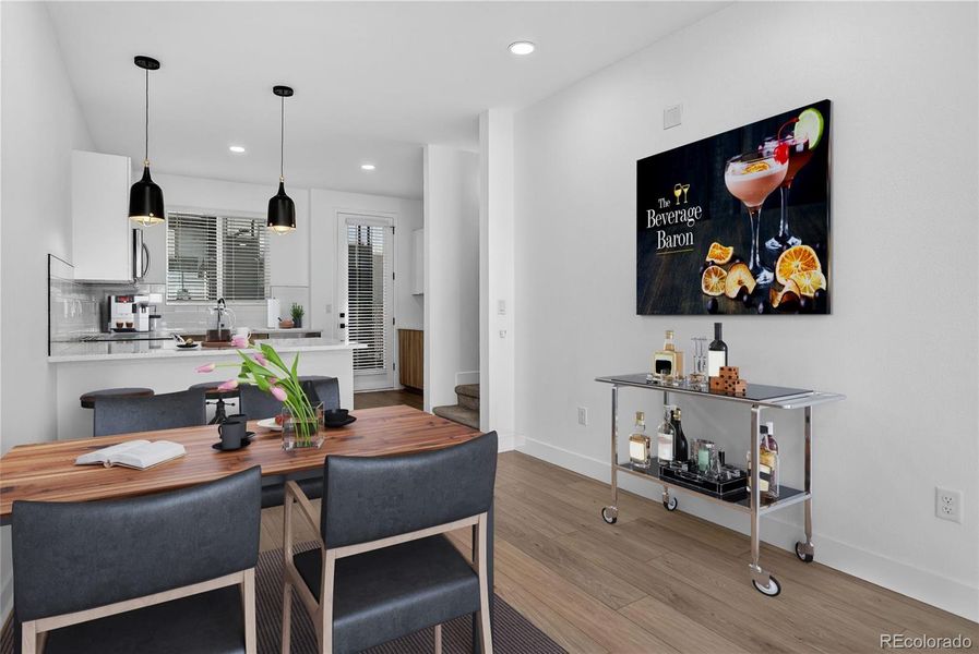 Staged Dining Area Second Floor