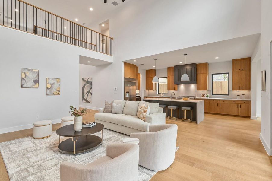 Furnished interior view inside a new home in , Houston (Image 18).