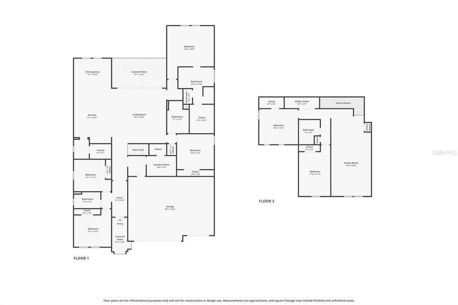 2D floor plan layout of this home in Waterset, Apollo Beach, FL (Image 4). 2D floor plan layout of this home in Waterset, Apollo Beach, FL (Image 4).