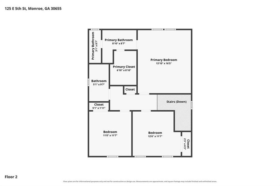 2D floor plan layout of this home in , Monroe, GA (Image 5).