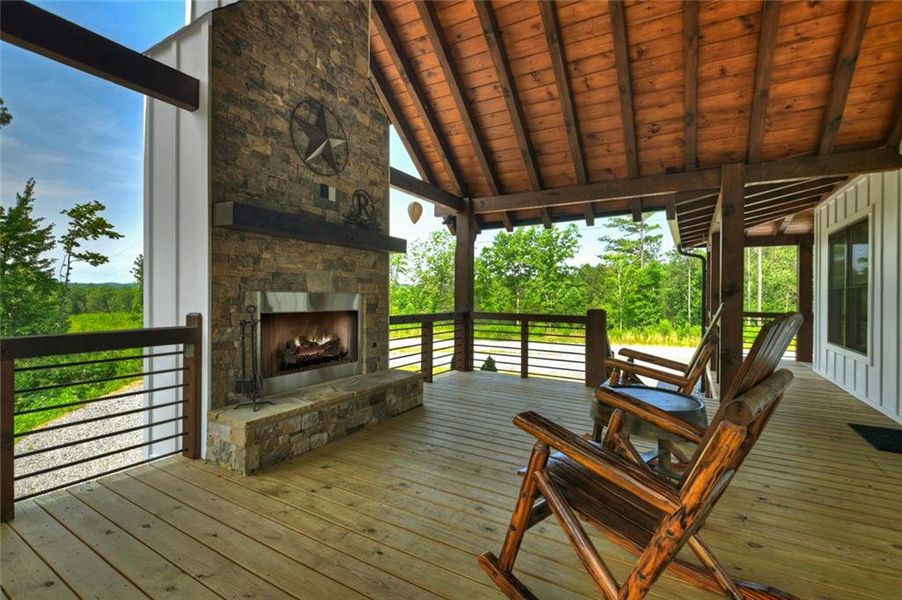 Exterior details and patio area of a home in , Talking Rock (Image 31). Exterior details and patio area of a home in , Talking Rock (Image 31).