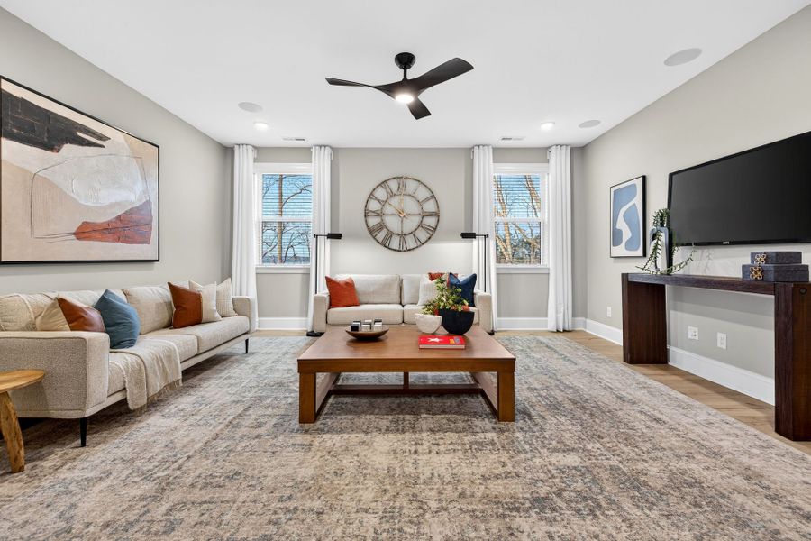 Furnished interior view inside a new home in Edgewater - Harbor Pointe, Lancaster (Image 21). Furnished interior view inside a new home in Edgewater - Harbor Pointe, Lancaster (Image 21).