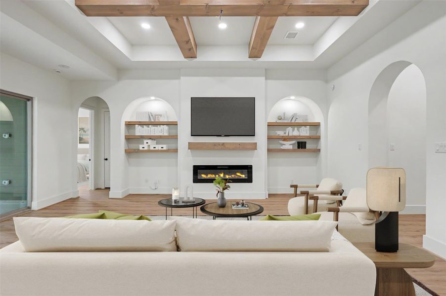 What an wesome layout for entertaining! Virtually staged.