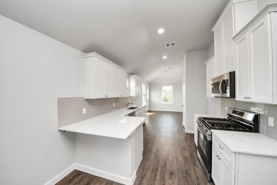 Furnished interior view inside a new home in , Cleveland (Image 6).