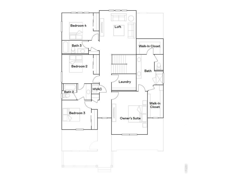2D floor plan layout of this home in Timber Lark, Fort Collins, CO (Image 3). 2D floor plan layout of this home in Timber Lark, Fort Collins, CO (Image 3).