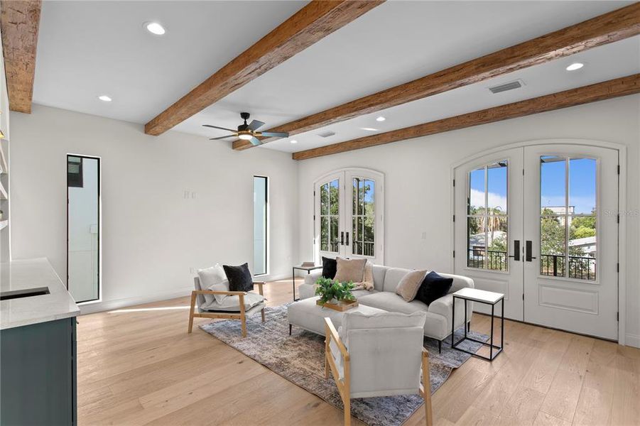 Furnished interior view inside a new home in , Tampa (Image 9). Furnished interior view inside a new home in , Tampa (Image 9).